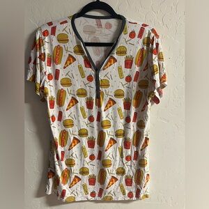 Little Sleepies Fast Food Print Shirt - Womens medium